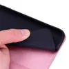 Magnetiska plånbokstelefonfodral för Samsung Galaxy S21 S20 Note20 Ultra Note10 Plus, dubbla färgstygn PU -läderflip Kickstand -omslag med foto- och kortplatser
