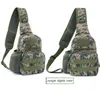 Military Camo Mini Chest Sling Bags Wear-resisting Shoulder P Molle Tactical Crossbody Army Messengers Bag for Men with Kettle Holder Outdoor Sports Travel