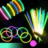 Glow Stick Party Saceates Safe Light Stick Ожерелье Браслеты 7 Цвета Флуоресцентные Для Мероприятия Праздничные Партии Концерт Декор Неоновые Огни Оригат