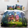 Magic Full House Series Custom Digital Printing 3d Quilt Cover Student Children's Dormitory Home Textile Kit