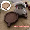 Коврики накладки из буковых деревянных подставки с ручкой чайной чашки для кофейной чашки для подушки для нагрева