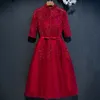 パーティードレスダークレッドレディースイブニングチャイナのウェディングドレス伝統的な中国風のエレガントなQipaoショートガウンレトロなvestido s-xxl