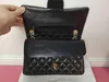 AAAAA deisgner Top custom luxury brand bag CF Handbag Leather leather cowhide gold or silver chain Slant shoulder 2.55cm WITH BOX