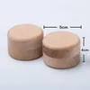 Home Storage Beech Wood Jewelry Boxes Small Round Storage Box Retro Vintage Ring Boxfor Wedding Natural Wooden Jewelrys Case Organizer ContainerZC532