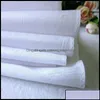 Näsduk hem textilier trädgård grossist vit ren färg liten fyrkantig bomull svett handduk vanlig droppleverans 2021 k36a4