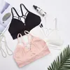 Bustiers korsetter Kvinnor Tube Top Seamless Crop Wrapped Chest Underwear Cross Female Sports Bra Fitness Lingerie Sexy Intimates Bandeau Topb