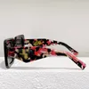 Nieuwe trendy vierkante frame heren dames symbole designer zonnebrillen model spring 23Y unieke tempelontwerp topkwaliteit met originele case6780067