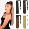 Azir Long Tail Tail Hair Canthetic Heat Resistant 22inch Wrap حول قطعة للنساء 220811