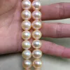 Kettingen zoetwater parel kettingen voor vrouwen ronde vorm met maat 11-12 mm perfecte glans sieraden DIY losse strengen hallaceains