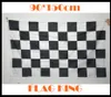 3*5ft rutig racingflagga 90 cm*150 cm svart vit rutig nascar flaggmotorsport racing banner hem dekoration