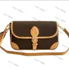 Vintage Koeienhuid Diane Baguette Schouder Crossbody Tassen Top Kwaliteit Designer Luxe Handtassen Odeon Totes Lady Flap Purse Vrouwen Messenger Bag portemonnee