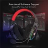 Fones de ouvido Redragon H510 Zeus X Wired Gaming Headset RGB Lighting 7.1 Surround Sound Multi Platforms Headphone Works For PC PS4H