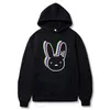 Bad Bunny Funny Hoodies Korean Clothes Casual Pullover Harajuku Sweatshirt Men/Women Hooded Hoody Hip Hop Hoodie Sweatshirt Male 220607