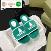 With Box heren designer slipper damessandaal xAD Cotton Sponge magic tape Reliëf Platform Sandalen luxe schoenen zwart rood groen 5,5 cm strandslippers zomerdia's