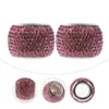 Décorations intérieures 2pcs jolis colliers d'appui-tête de voiture anneaux de repos de tête décor accessoires blingintérieur