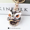 50pcs DHL Bag Parts Gift Gift style style Lion Top Dance Alloy key Ring Fashion Pendant Car Pendant 7Colors