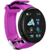 D18 Smart Watch Braccialetto Smartband con la frequenza cardiaca Pressione sanguigna Screen colorato253i2332
