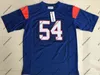 CEOC202 7 Alex Moran 54 Thad Castle Football Jersey Blue Mountain State BMS TV -show Goats Double Stitched Name and Number