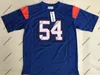 C202 7 Alex Moran 54 Thad Castle Football Jersey Blue Mountain State BMS TV -show Goats Double Stitched Name and Number