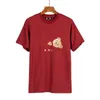 디자이너 빈티지 대형 땀 땀 고급 곰 T 셔츠 유럽 아메리카 패션 브랜드 남성 여성 애호가 라운드 목 순수 면화 천사 짧은 Tshirt