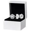 Celestial Sparkling Star Stud Earrings Original Box för Pandora 925 Sterling Silver CZ Crystal Fashion Women Earring Set