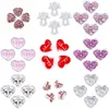 20 st/parti blommor hjärta ängelvinge charm flytande locket charms diy legering tillbehör passar för glas minneslås hänge