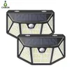 Luci da parete solare 310 LED 270 ﾰ Lampade solari impermeabili ad angolo largo IP65 con sensore di movimento