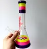 Straight Type 10.5 inch Thicken Glass Water Bong Hookahs with Lizard Decoration 18mm Female Smoking Pipes