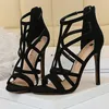 Kleding schoenen Romeinse stijl hoge hakken vrouw pumps stiletto 11 cm vrouwen sexy feest hollow out sandalen 2022dress jurkdress