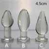 4.5cm Big Glass Anal Plug Set Huge Expansion Butt Beads Dildo Erotic Stimulator sexy Toys for Women Men