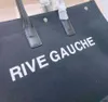 トレンド女性ハンドバッグRive Gauche Toteショッピングバッグハンドバッグトップリネン大きなビーチバッグデザイナー旅行クロスボディショルダーサッチェルウォレット