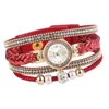 Polshorloges decoratief stijlvol gevlochten elegante armband Watch round wijzerplaat dames polshorloge met nummerschaal prom juwelenwristendwatches