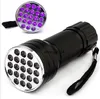 Uv lampe de poche LED 21 Ultra Violet 395nm Leds Lampe torche lumière Blacklight détecteur pour chien urine Taches animaux et des punaises de lit lampe torche d'extérieur