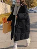 Trench da donna Cappotto invernale da donna Lungo piumino di cotone più spesso Caldo soffice Oversize Donna Pane stile ParkaDonna