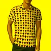 メンズポロを演奏するポーカーカジュアルTシャツカードスーツデザインシャツマンファッションシャツビーチショートスリーブトップ4xl 5xlmen'smen'smen's