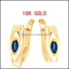 Dangle Chandelier Earrings Jewelry Simple Gold Blue Gem Ladies Hollow For Women Valentines Day Gift Drop Delivery 2021 Sndoj