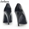 Sorbern Cute Heel Women Pump Shoe High Heels Pointed Toe Crossdresser Alternative Fashion Female Runway 10cm Kitten Heel