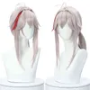 L-e-e-e-e-e-eg Wig Synthetic Hair Game Genshin Impact Cazuha Cosplay Wig Wig Straight Beige Theatreptant Women S220505