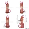 Nxy Dildos Double Layer Liquid Silica Gel Soft Thick Penis Super Large Simulated Female False Masturbation Device 220607