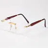 Классическая новая модная спортивная рыбалка солнцезащитные очки для женщин деревянные бокалы без оправы ретро оптические черные коричневые ясные прямоугольные линзы с 291U