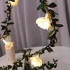 Dizeler 6m/3m/1.5m gül çiçek LED Noel çelenk peri ipleri uss/pille çalıştırılan Düğün Bahçesi Partisi Dekorled STR