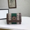 豪華な本物の革の財布の手紙ハードウェアマネークリップクレジットカードホルダーコイン財布の男性ミニウォレット付き箱
