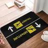 Carpets The Exit Arrival Departure Doormat Bathroom Welcome Mat Entrance Home Balcony Airport Sign Absorbent Floor Rug Bedroom Fur7578788