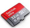 DHL 배송 32GB/64GB/128GB/256GB SDK 스마트 폰 실제 용량 고화질 카메라 마이크로 메모리 SD 카드 100MB/S UHS-I C10 고품질 TF 카드