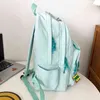 Zaino da viaggio unisex verde chiaro Zaino da donna in nylon impermeabile Zaino per studenti di grande capacità Borsa per laptop Nuovo 220506