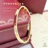 Kajia versión estrecha pulsera de pareja pulsera de oro rosa de 18 quilates de acero titanio de seis generaciones 234D