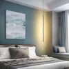 Pendant Lamps Nordic Minimalist Hanging Lights Bedroom Bedside Modern LED Lamp Living Room Industrial Decor Line LightingPendant