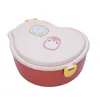 Set di stoviglie per bambini Cartoon Lunch Box 2 strati Kawaii con cucchiaio Bento Outdoor School Portable Snack Fruit Sandwich Fresh ContainerDinne