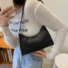 2022 nova bolsa de cor sólida retrô feminina ombro casual casual saco quadrado y220802
