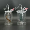 Glass Bong Set Hookah Percolator Mini Smoking Bong Oil Burner Dry Herb Tobacco Perc Bubbler Dab Rigs